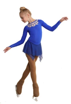 IceDress Figure Skating Dress - Thermal - Oriental Tale (Cornflower Blue)