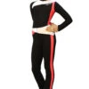 IceDress - Figure Skating Training Overalls - Skating (Black, Coral And White ) -SkateHaven Store 67545ada0ce2 47916 13314.1582430725