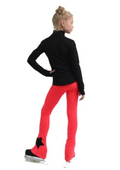 IceDress Figure Skating Jacket - Thermal - Disco Dance (Black With Hot Coral) -SkateHaven Store 6 40590 14254.1582449921