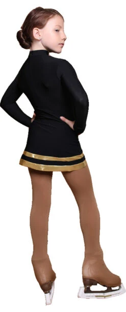 IceDress - Figure Skating Skirts - Line (Black With Gold) -SkateHaven Store 6d46b3ef57b5 15084.1601464364