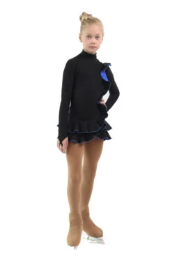 IceDress Figure Skating Dress - Thermal - Flamenco (Black With Cornflower) -SkateHaven Store 6e74c3d9a96e 22239 31973 88086.1582513156