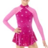 Mondor Mock Neck Glitter Figure Skating Dress 2764 - North Star -SkateHaven Store 72983.1634992304