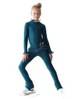 IceDress Figure Skating Outfit - Thermal - Minx (Aquamarine With White) -SkateHaven Store 75f3d0a1f06f 32627 04966 75946.1582512931