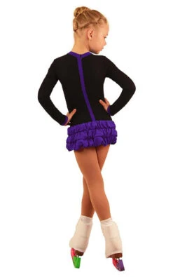 IceDress Figure Skating Dress - Thermal - Buff (Black With Purple) -SkateHaven Store 766e095f78f0 90345 25073.1582437683