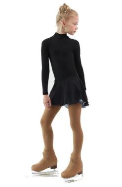 IceDress - Figure Skating Skirts - Harmony (Black With Pearl Blue ) -SkateHaven Store 7a78d5a2d71f 36404 81439.1582480331