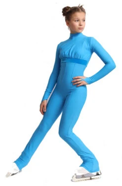 IceDress Figure Skating Overalls - Thermal - Style (Blue With Velvet Trim) -SkateHaven Store 7bea7b1858e8 06627 38896 54443 84677.1582511438