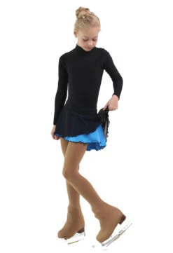 IceDress - Figure Skating Skirts - Harmony (Black With Blue ) -SkateHaven Store 7d7f9923b618 26358 94964 67255.1582511698
