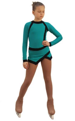 IceDress Figure Skating Dress - Thermal - IceSports (Emerald And Black) 5 IceDress Figure Skating Dress - Thermal - IceSports (Emerald And Black) -SkateHaven Store 7f6284ba789d 46809 35933 19001.1582483187