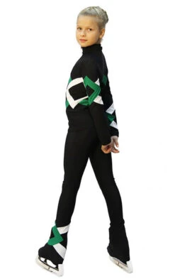 IceDress Figure Skating Outfit - Thermal - Bauer (Black, Green And White) -SkateHaven Store 81e21cfafc86 74963 42023 12387.1582431180