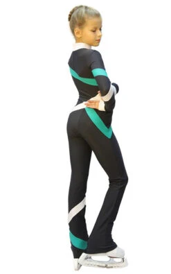 IceDress - Figure Skating Training Overalls - Quad (Dark Grey, Mint And White) -SkateHaven Store 878f06c0af56 57031 55718.1582488129