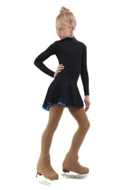 IceDress - Figure Skating Skirts - Harmony (Black With Blue ) -SkateHaven Store 882086121d80 32126 24618.1582493808
