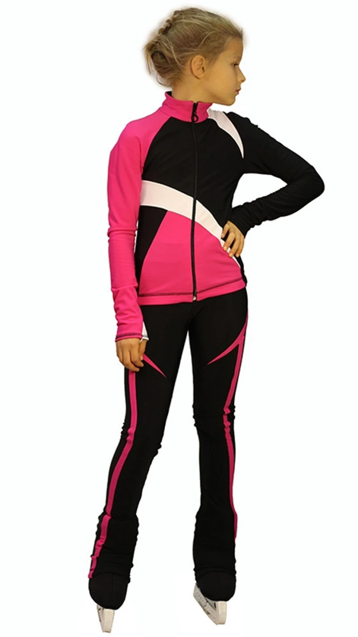 IceDress - IceDress Figure Skating Thermal Pants - Split (Fuchsia) 4 IceDress - IceDress Figure Skating Thermal Pants - Split (Fuchsia) - Image 2