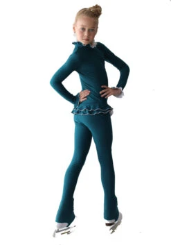 IceDress Figure Skating Outfit - Thermal - Minx (Aquamarine With White) -SkateHaven Store 8c46414a71b7 49336 51971.1582474934