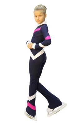 IceDress - Figure Skating Training Overalls - Quad (Dark Blue. Fuchsia And White) -SkateHaven Store 8ef1e20f1063 71427 57974.1582442564