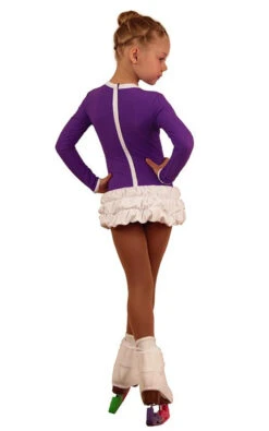 IceDress Figure Skating Dress - Thermal - Buff (Purple With White) -SkateHaven Store 90565c8d6f14 28948 78453.1582430580