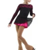 IceDress Figure Skating Dress - Thermal - Harmony (Black With Fuchsia) -SkateHaven Store 91a5697a2039 55757 56810.1582472502