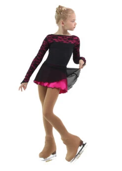 IceDress Figure Skating Dress - Thermal - Harmony (Black With Fuchsia) -SkateHaven Store 91a5697a2039 55757 56810 41352.1582514556