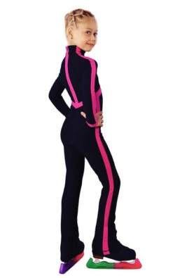 IceDress - Figure Skating Training Overalls - Sport Style (Dark Gray-Blue With Fuchsia) -SkateHaven Store 97abe6e2ada4 27294 57483 11312.1582475658