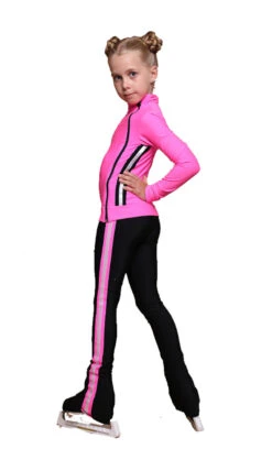 IceDress Figure Skating Jacket - Thermal - Olympus (Hot Pink And Black) -SkateHaven Store 97c87dfc608a 44874 59379.1601464622