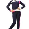 IceDress - Figure Skating Training Overalls - Skating (Gray-blue Dark, Fuchsia And White) -SkateHaven Store 98ea18761643 19417 53830.1582497055