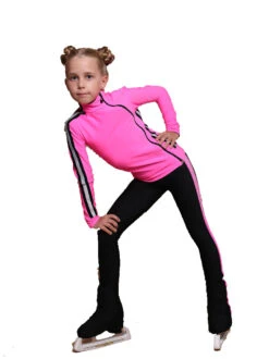 IceDress Figure Skating Jacket - Thermal - Olympus (Hot Pink And Black) -SkateHaven Store 9e2107839b74 06614 77184.1601464622