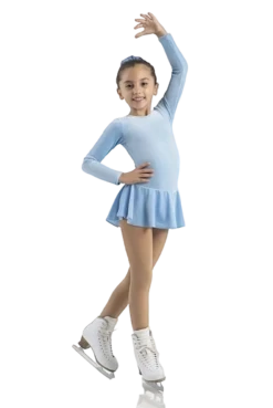 Mondor Born To Skate Glitter Figure Skating Dress 2711 - Blue Ice
