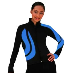 ChloeNoel J26 Swirls Figure Skating Jacket -SkateHaven Store Blue 00027.1540223060