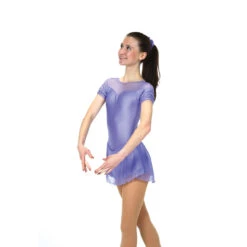 Jerry's Ice Skating Dress - Solitaire Style F22001 -SkateHaven Store F22001P Purple Front 68422.1662545911
