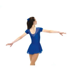 Jerry's Ice Skating Dress - Solitaire Style F22001 -SkateHaven Store F22001P Royal Back 96728.1662545912