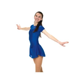 Jerry's Ice Skating Dress - Solitaire Style F22001 -SkateHaven Store F22001P Royal Front 64669.1662545911