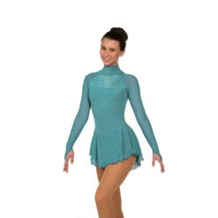 Jerry's Ice Skating Dress - Solitaire Style F22009 -SkateHaven Store F22009S Ocean Front CROP 27761.1662636672