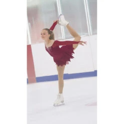 Jerry's Ice Skating Dress - Solitaire Style F23023 20 Jerry's Ice Skating Dress - Solitaire Style F23023 -SkateHaven Store F23023R Wine C Front 64482.1682507893