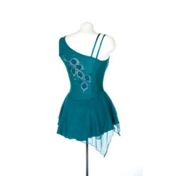 Jerry's Ice Skating Dress - Solitaire Style F23025 15 Jerry's Ice Skating Dress - Solitaire Style F23025 -SkateHaven Store F23025R Peacock Back 60523.1682509844