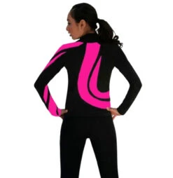 ChloeNoel J26 Swirls Figure Skating Jacket -SkateHaven Store Fuchsia 2 11426.1540223060