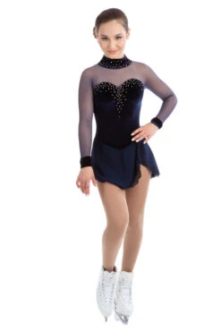 Elite Xpression - Classic Navy Velvet Dress Beaded Dress -SkateHaven Store Haute Resolution U7A0425 540x PhotoRoom.1685364399 75235.1685365571