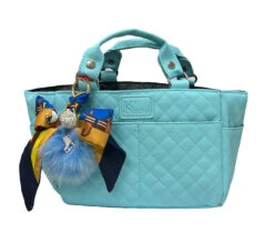Kami-So Ice Skating Rink Tote - (Cloud Nine) With Bow Keychain (Blue)