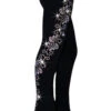 Ice Skating Pants With "Crystals Swirls" Rhinestones Design