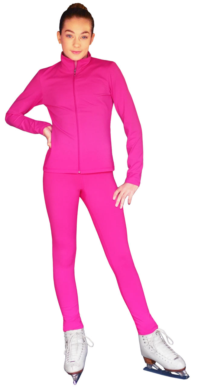 ChloeNoel JS735 Solid Color Elite Figure Skating Jacket W/ Thumb Holes 5 ChloeNoel JS735 Solid Color Elite Figure Skating Jacket W/ Thumb Holes - Image 3