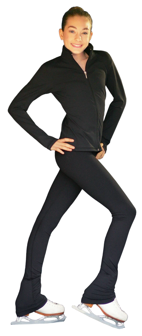 ChloeNoel PS735 Solid Over-the-hill Skate Elite Figure Skating Pants With Front Pocket 3 ChloeNoel PS735 Solid Over-the-hill Skate Elite Figure Skating Pants With Front Pocket