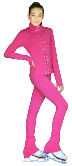 ChloeNoel PS735 Solid Over-the-hill Skate Elite Figure Skating Pants With Front Pocket And Swarovski Crystal Block -SkateHaven Store JS735 PS735 CP Crystals 53490.1655362234