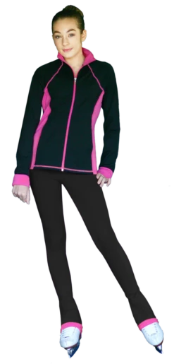ChloeNoel JS792 Color Contrast Elite Figure Skating Jacket W/ Pockets & Thumb Holes -SkateHaven Store JS792 PS792 CP 99606.1679371273