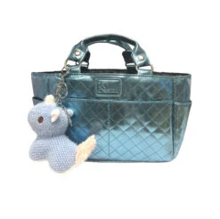 Kami-So Ice Skating Rink Tote (Aquamarine) With Key Chain (Blue Unicorn)