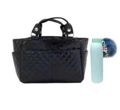 Kami-So Ice Skating Rink Tote (Onyx) And The Brilliant Bottle (Blue)