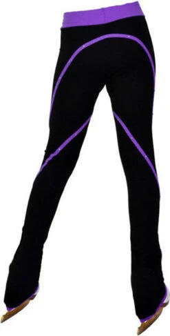 ChloeNoel P76 Heavy Poly Spandex Pipings Swirl Skate Figure Skating Pants -SkateHaven Store P76 Back PR 1 1 1 1 1 1 1 15454.1434067499.1280.1280 14981.1674786178