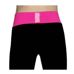 ChloeNoel PS792 3" Waist Band Black/Color Cuffs Elite Figure Skating Pants & Front Pocket & Swarovski Crystal Block -SkateHaven Store PS792 CP back 76062.1655362204