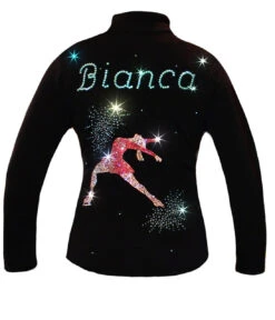 Ice Skating Jacket Personalized With Name And Colorful Rhinestone Applique - CJ102 -SkateHaven Store Personalizedinabauercopy 19104.1667941708