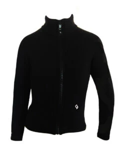 Closeout Poly/Spandex Ice Skating Jacket With Pink Ombre "Ice Skater" Metallic Studs Design -SkateHaven Store Polyspandexjacketfront 22542.1571956628