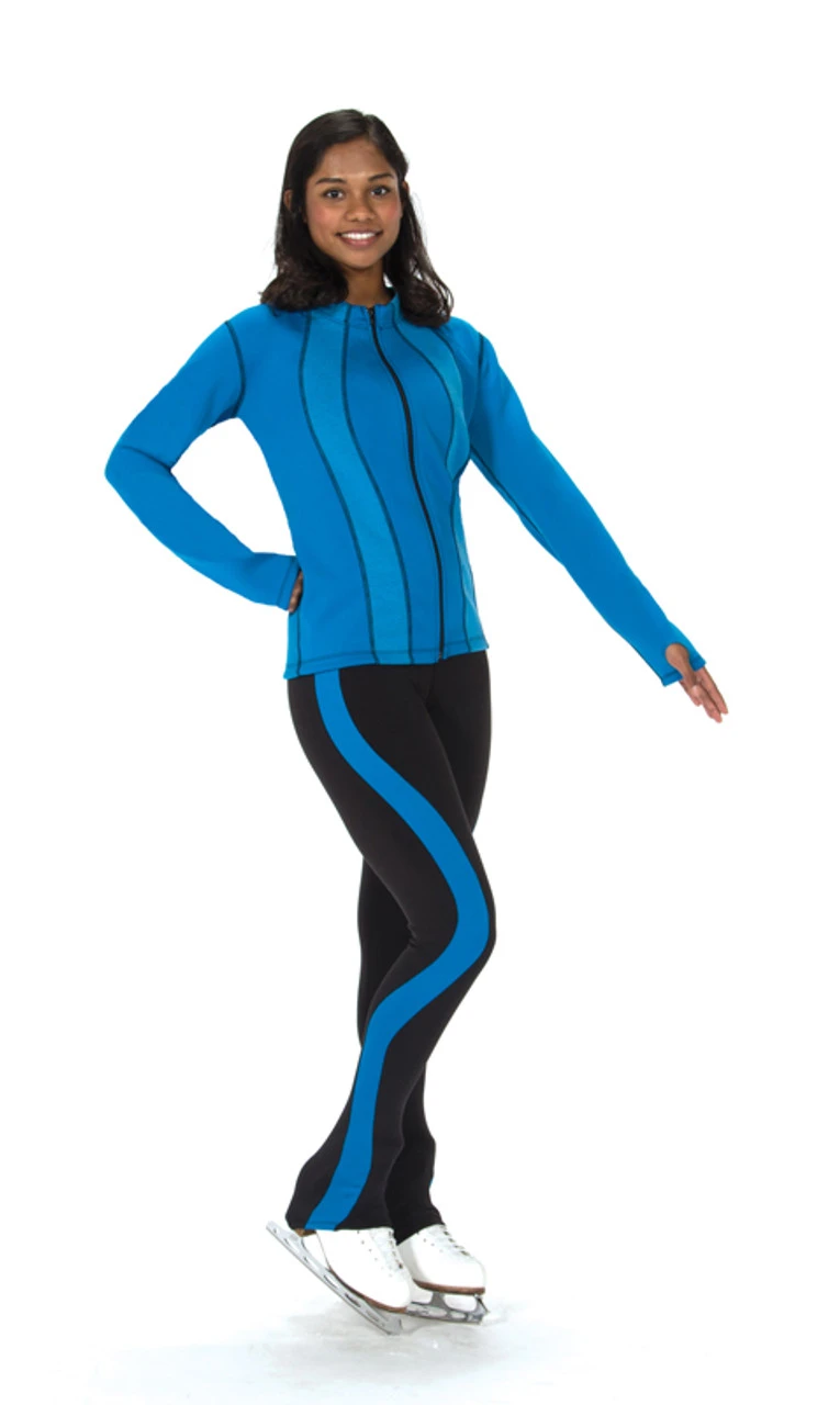 S204 Scuba Ice Skating Jacket Surf - Blue 3 S204 Scuba Ice Skating Jacket Surf - Blue