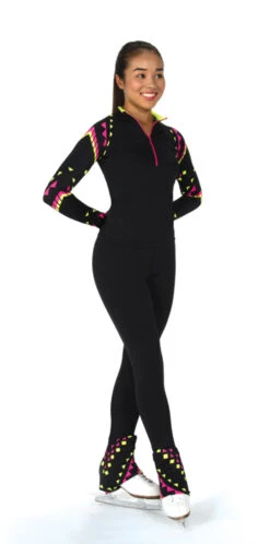 S423 Jerry's Chevron Quarter Zip Top (Size AS)