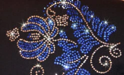 Venetta "Floral" Skating Jacket Silver/Sapphire -SkateHaven Store VJ700design 77956.1540224524